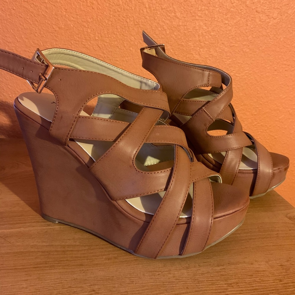 Caged Wedge Heels